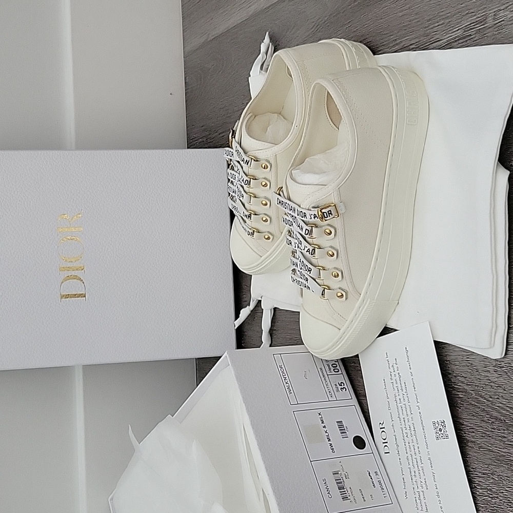 *Authentic* Walk'n'Dior Sneaker White Cotton